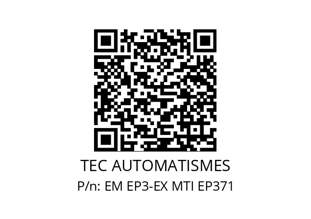   TEC AUTOMATISMES EM EP3-EX MTI EP371