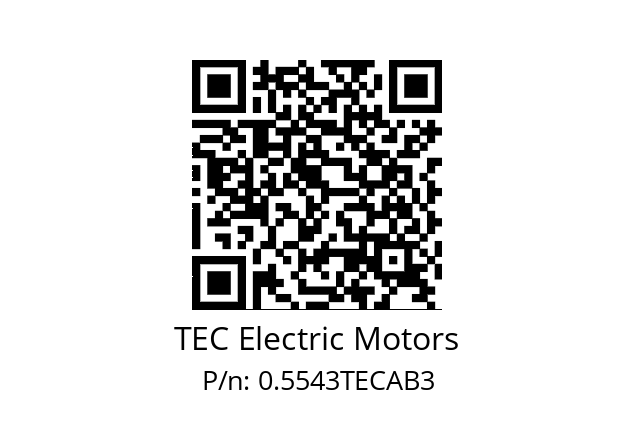   TEC Electric Motors 0.5543TECAB3