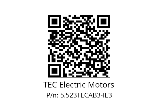   TEC Electric Motors 5.523TECAB3-IE3