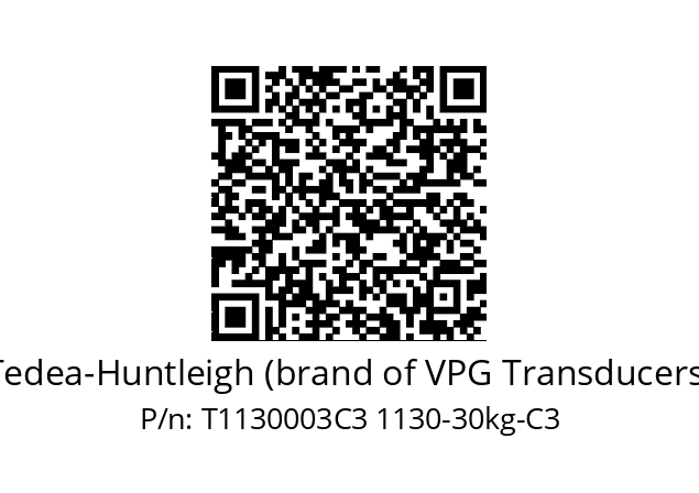   Tedea-Huntleigh (brand of VPG Transducers) T1130003C3 1130-30kg-C3