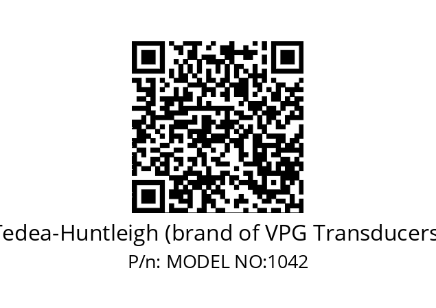   Tedea-Huntleigh (brand of VPG Transducers) MODEL NO:1042