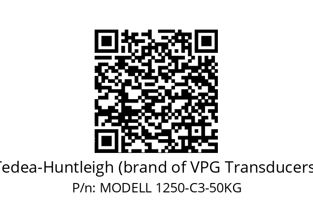   Tedea-Huntleigh (brand of VPG Transducers) MODELL 1250-C3-50KG