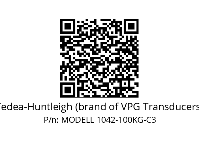   Tedea-Huntleigh (brand of VPG Transducers) MODELL 1042-100KG-C3