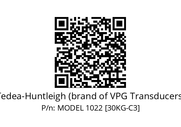   Tedea-Huntleigh (brand of VPG Transducers) MODEL 1022 [30KG-C3]