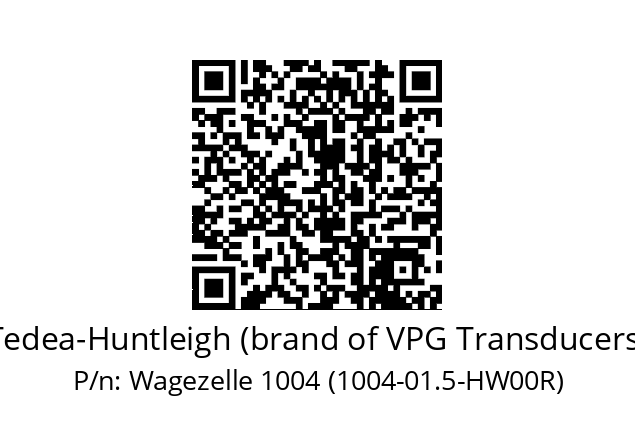   Tedea-Huntleigh (brand of VPG Transducers) Wagezelle 1004 (1004-01.5-HW00R)