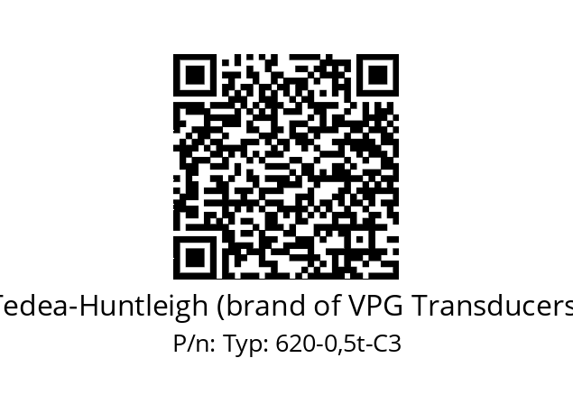   Tedea-Huntleigh (brand of VPG Transducers) Typ: 620-0,5t-C3