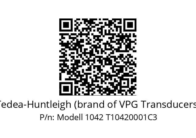   Tedea-Huntleigh (brand of VPG Transducers) Modell 1042 T10420001C3