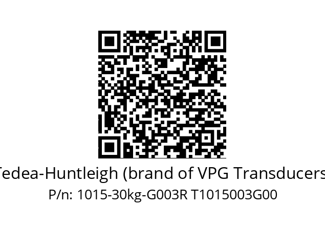   Tedea-Huntleigh (brand of VPG Transducers) 1015-30kg-G003R T1015003G00