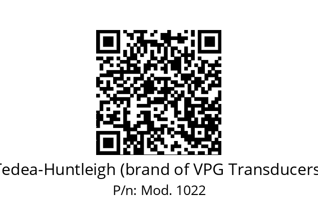   Tedea-Huntleigh (brand of VPG Transducers) Mod. 1022