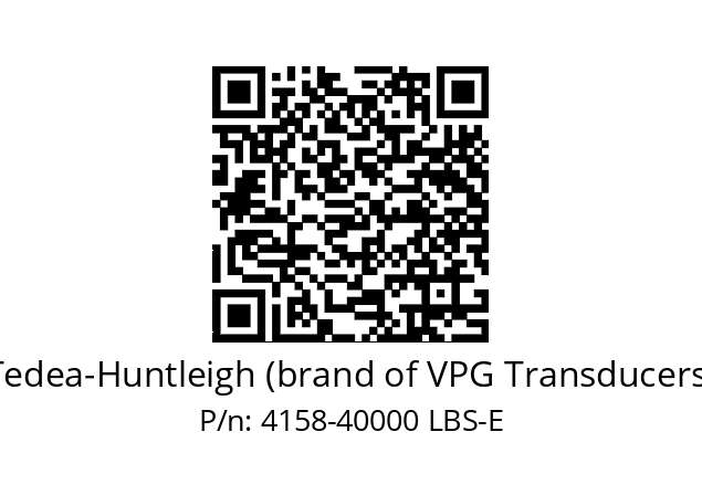   Tedea-Huntleigh (brand of VPG Transducers) 4158-40000 LBS-E