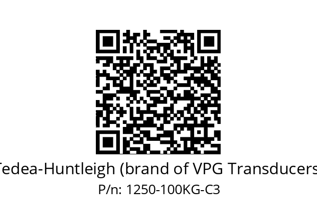   Tedea-Huntleigh (brand of VPG Transducers) 1250-100KG-C3