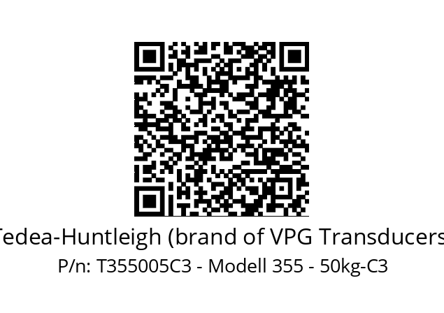   Tedea-Huntleigh (brand of VPG Transducers) T355005C3 - Modell 355 - 50kg-C3