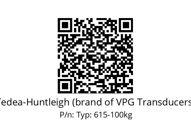   Tedea-Huntleigh (brand of VPG Transducers) Typ: 615-100kg