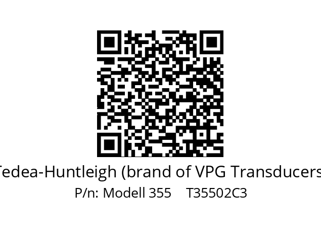   Tedea-Huntleigh (brand of VPG Transducers) Modell 355    T35502C3