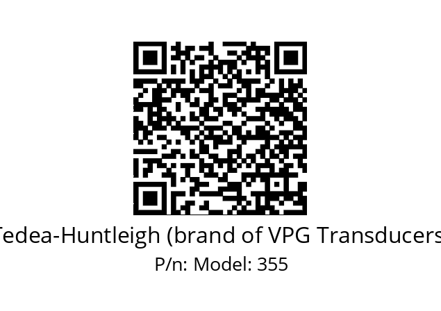   Tedea-Huntleigh (brand of VPG Transducers) Model: 355