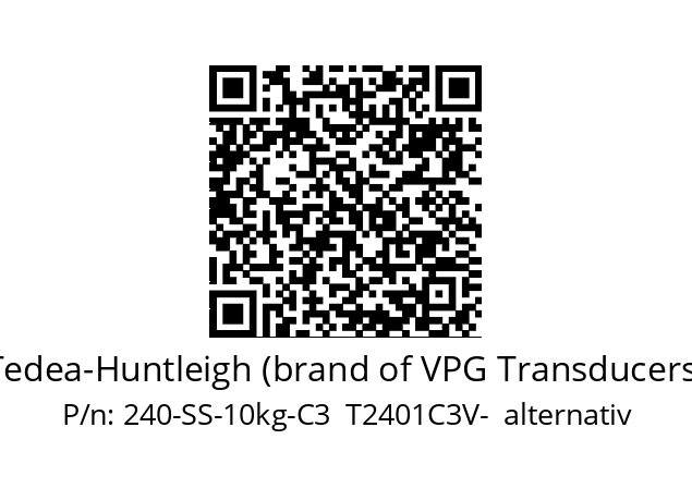   Tedea-Huntleigh (brand of VPG Transducers) 240-SS-10kg-C3  T2401C3V-  alternativ