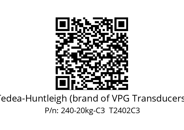   Tedea-Huntleigh (brand of VPG Transducers) 240-20kg-C3  T2402C3