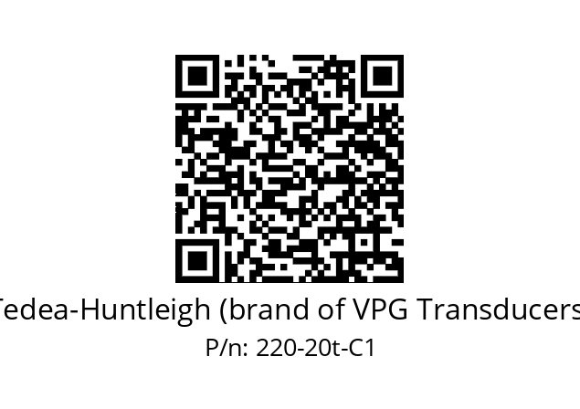   Tedea-Huntleigh (brand of VPG Transducers) 220-20t-C1