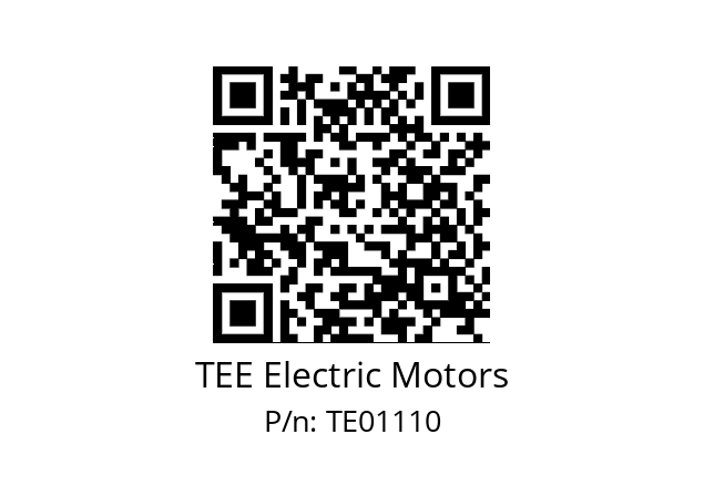   TEE Electric Motors TE01110