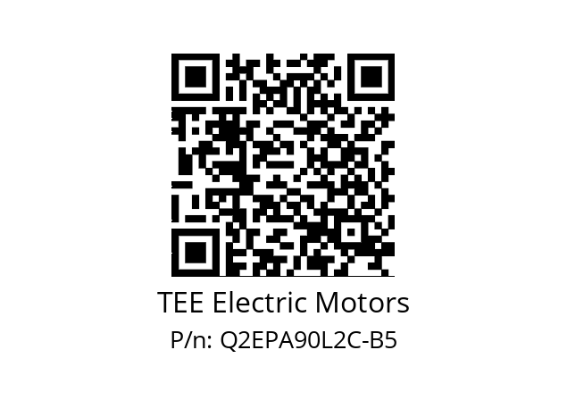   TEE Electric Motors Q2EPA90L2C-B5