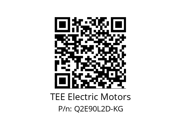   TEE Electric Motors Q2E90L2D-KG