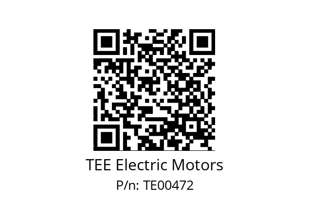   TEE Electric Motors TE00472