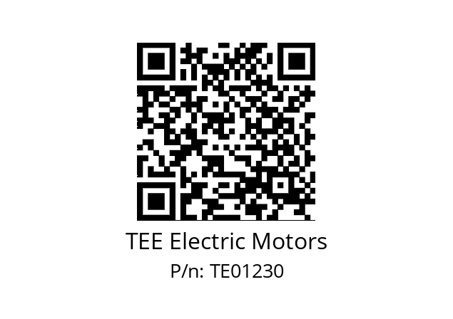   TEE Electric Motors TE01230