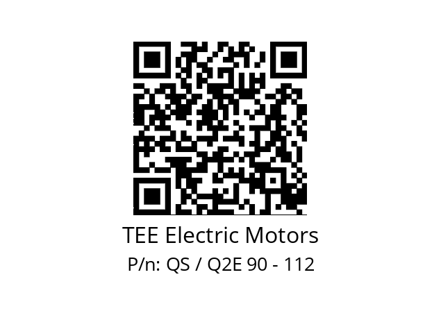   TEE Electric Motors QS / Q2E 90 - 112