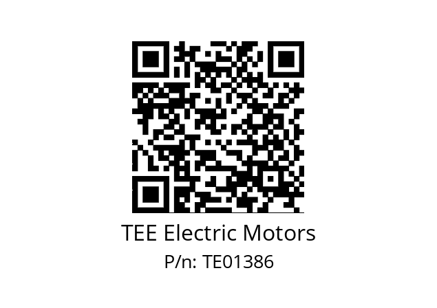   TEE Electric Motors TE01386