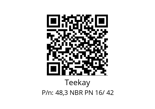   Teekay 48,3 NBR PN 16/ 42