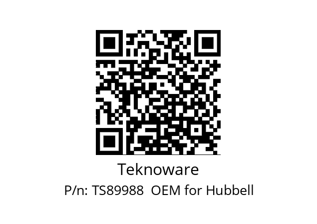   Teknoware TS89988  OEM for Hubbell