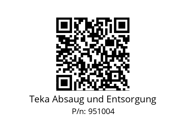   Teka Absaug und Entsorgung 951004