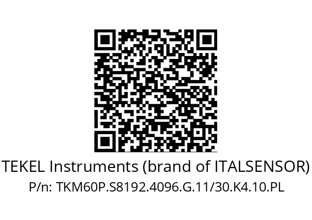   TEKEL Instruments (brand of ITALSENSOR) TKM60P.S8192.4096.G.11/30.K4.10.PL