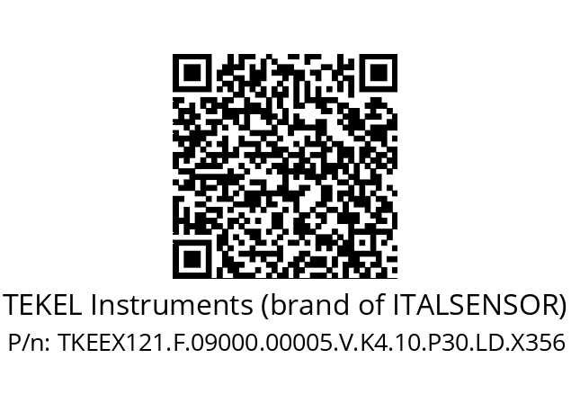   TEKEL Instruments (brand of ITALSENSOR) TKEEX121.F.09000.00005.V.K4.10.P30.LD.X356