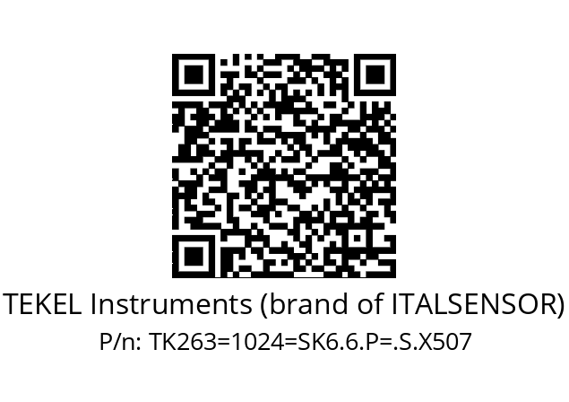   TEKEL Instruments (brand of ITALSENSOR) TK263=1024=SK6.6.P=.S.X507