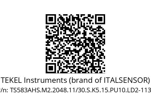   TEKEL Instruments (brand of ITALSENSOR) TS583AHS.M2.2048.11/30.S.K5.15.PU10.LD2-1130