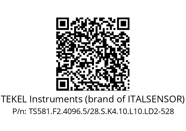   TEKEL Instruments (brand of ITALSENSOR) TS581.F2.4096.5/28.S.K4.10.L10.LD2-528