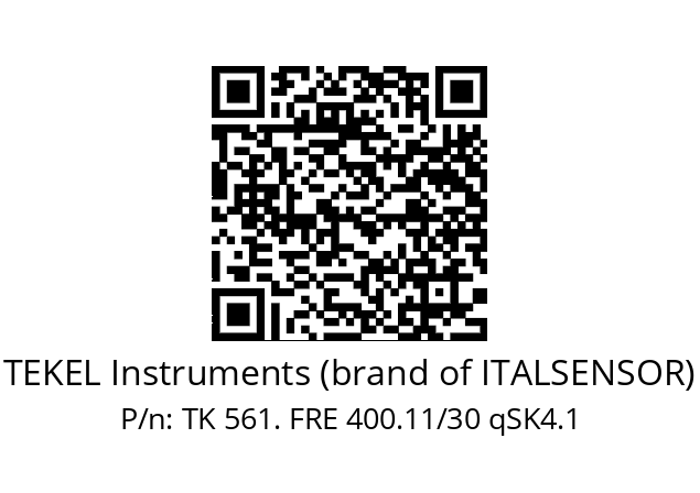   TEKEL Instruments (brand of ITALSENSOR) TK 561. FRE 400.11/30 qSK4.1