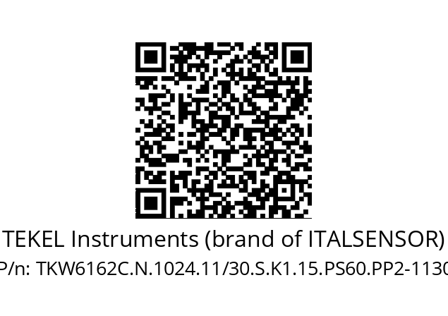   TEKEL Instruments (brand of ITALSENSOR) TKW6162C.N.1024.11/30.S.K1.15.PS60.PP2-1130