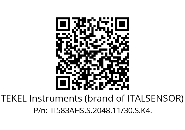   TEKEL Instruments (brand of ITALSENSOR) TI583AHS.S.2048.11/30.S.K4.