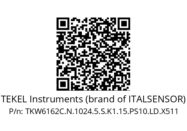   TEKEL Instruments (brand of ITALSENSOR) TKW6162C.N.1024.5.S.K1.15.PS10.LD.X511