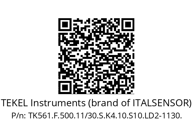   TEKEL Instruments (brand of ITALSENSOR) TK561.F.500.11/30.S.K4.10.S10.LD2-1130.