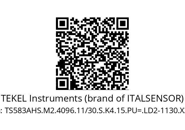   TEKEL Instruments (brand of ITALSENSOR) TS583AHS.M2.4096.11/30.S.K4.15.PU=.LD2-1130.X341