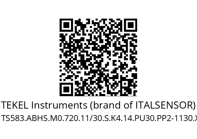   TEKEL Instruments (brand of ITALSENSOR) TS583.ABHS.M0.720.11/30.S.K4.14.PU30.PP2-1130.X576