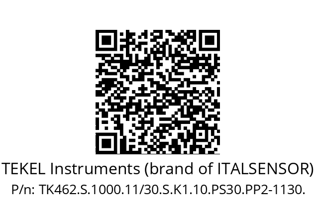   TEKEL Instruments (brand of ITALSENSOR) TK462.S.1000.11/30.S.K1.10.PS30.PP2-1130.