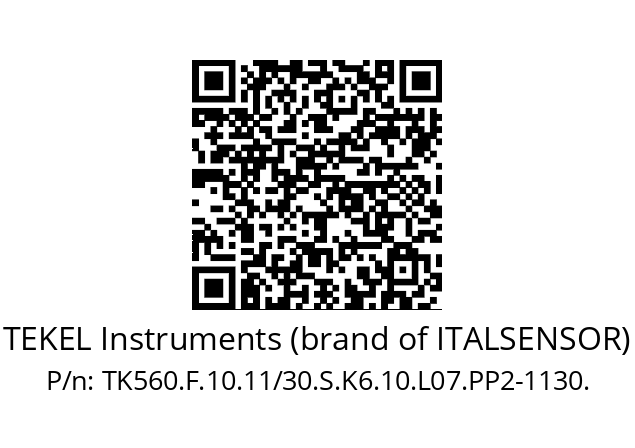   TEKEL Instruments (brand of ITALSENSOR) TK560.F.10.11/30.S.K6.10.L07.PP2-1130.