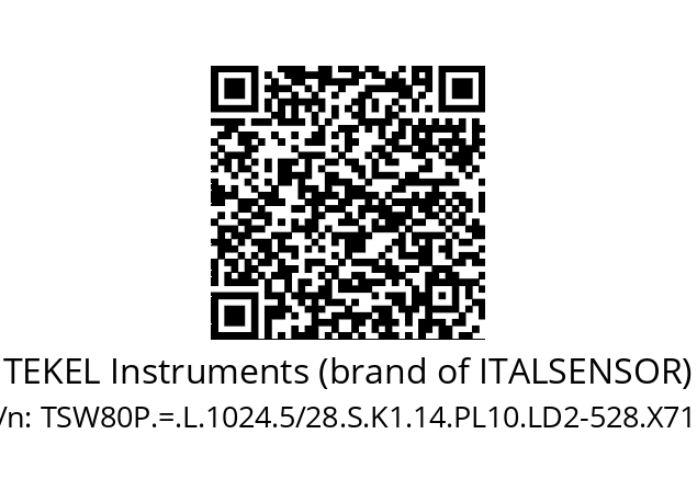   TEKEL Instruments (brand of ITALSENSOR) TSW80P.=.L.1024.5/28.S.K1.14.PL10.LD2-528.X710.