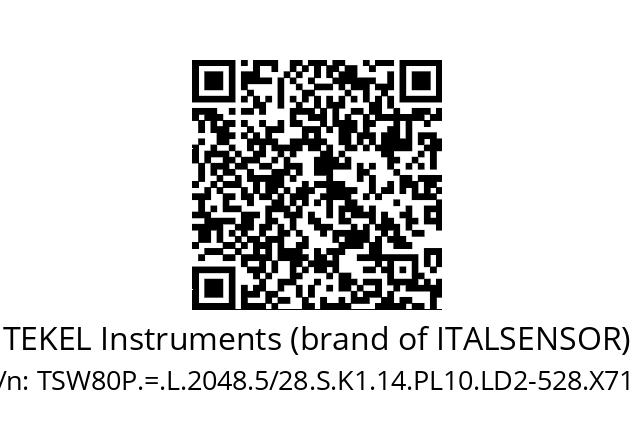   TEKEL Instruments (brand of ITALSENSOR) TSW80P.=.L.2048.5/28.S.K1.14.PL10.LD2-528.X710.