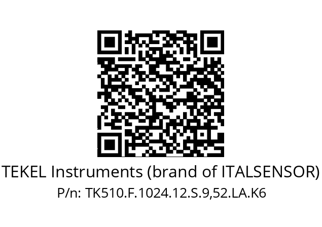   TEKEL Instruments (brand of ITALSENSOR) TK510.F.1024.12.S.9,52.LA.K6