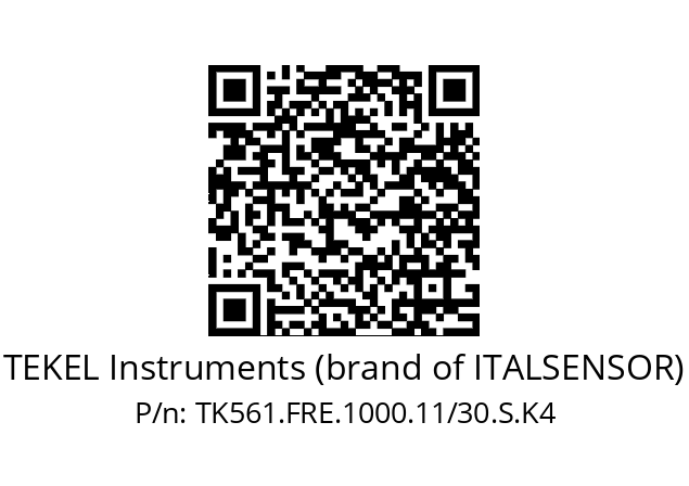   TEKEL Instruments (brand of ITALSENSOR) TK561.FRE.1000.11/30.S.K4